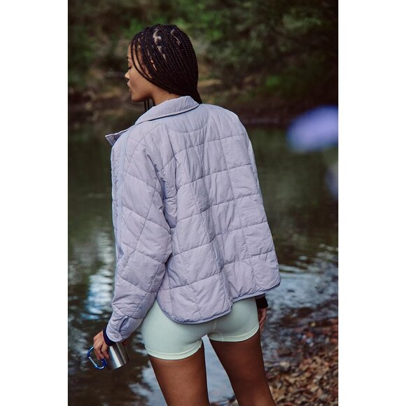 Free People FP Movement Lavender Pippa Packable Puffer Jacket Size Small NWOT - Picture 2 of 6